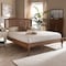 Baxton Studio Marieke Ash Walnut Finished and Rattan Full Size Platform Bed 159-9806-9807 - alternate 3